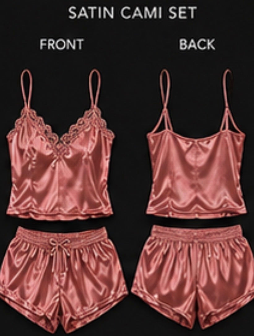 Silk Satin Cami Set