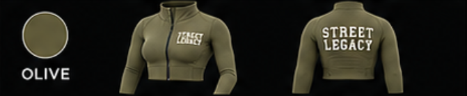 Zip-Up Crop Top Set